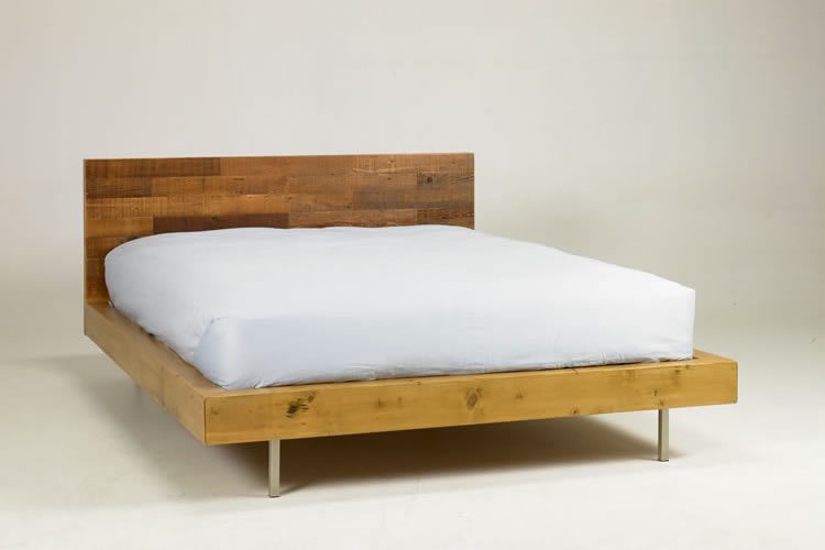 Reclaimed wood Bed