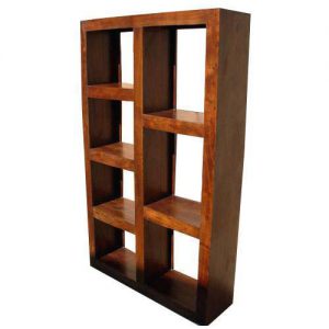 Solid Wood Modern Display Rack Cube Bookcase Shelf Room Divider