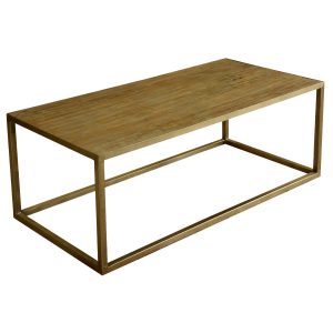 Modern Farmhouse Mango Wood 5p Cabinet & Coffee Table Collection