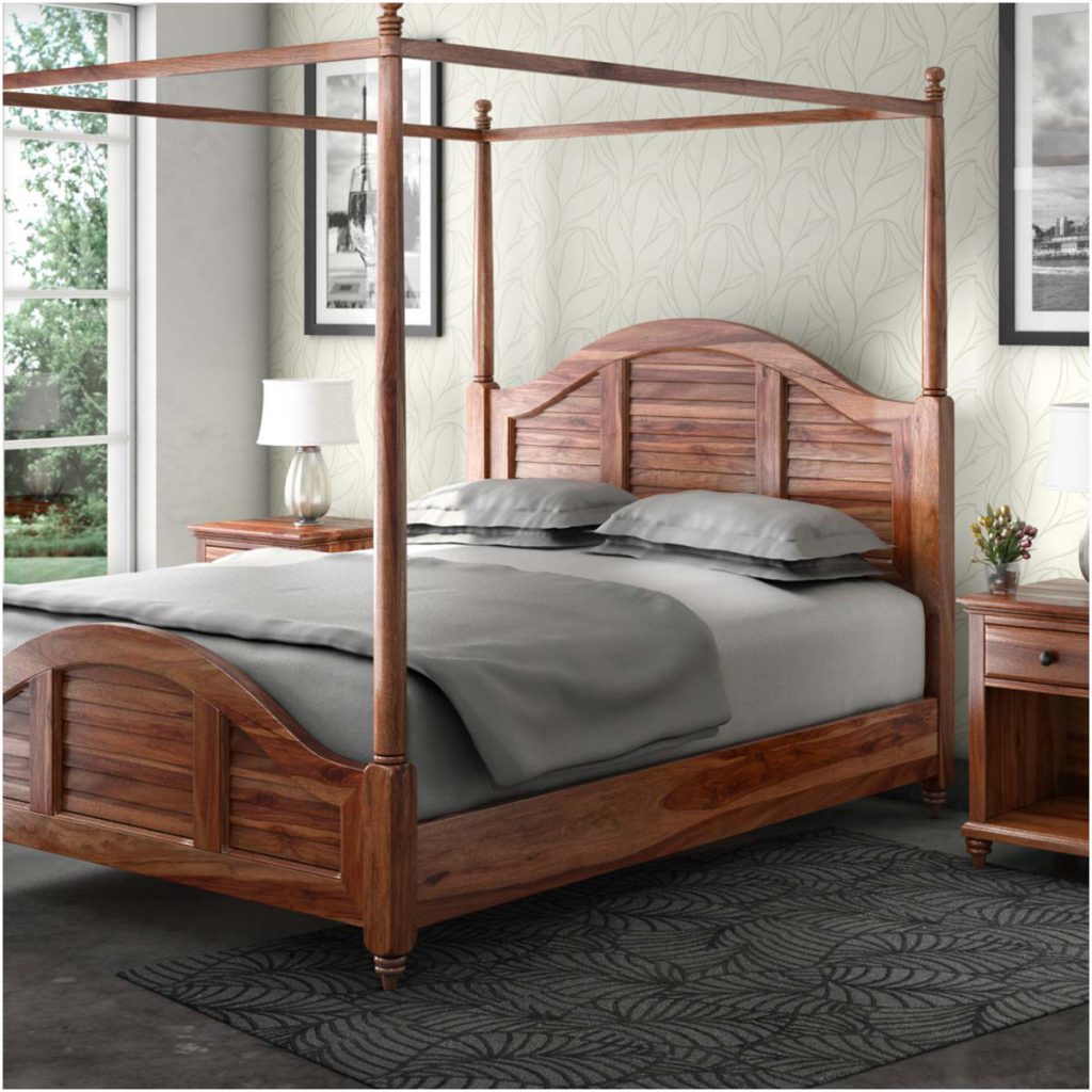 Livingston Handcrafted Solid Wood Canopy Bed