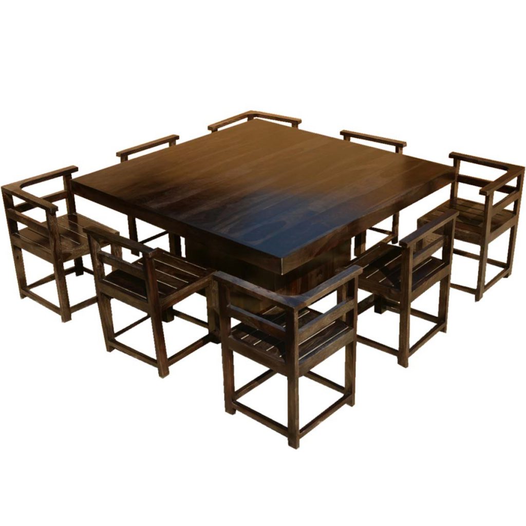 Rustic Solid Wood Dining Table 