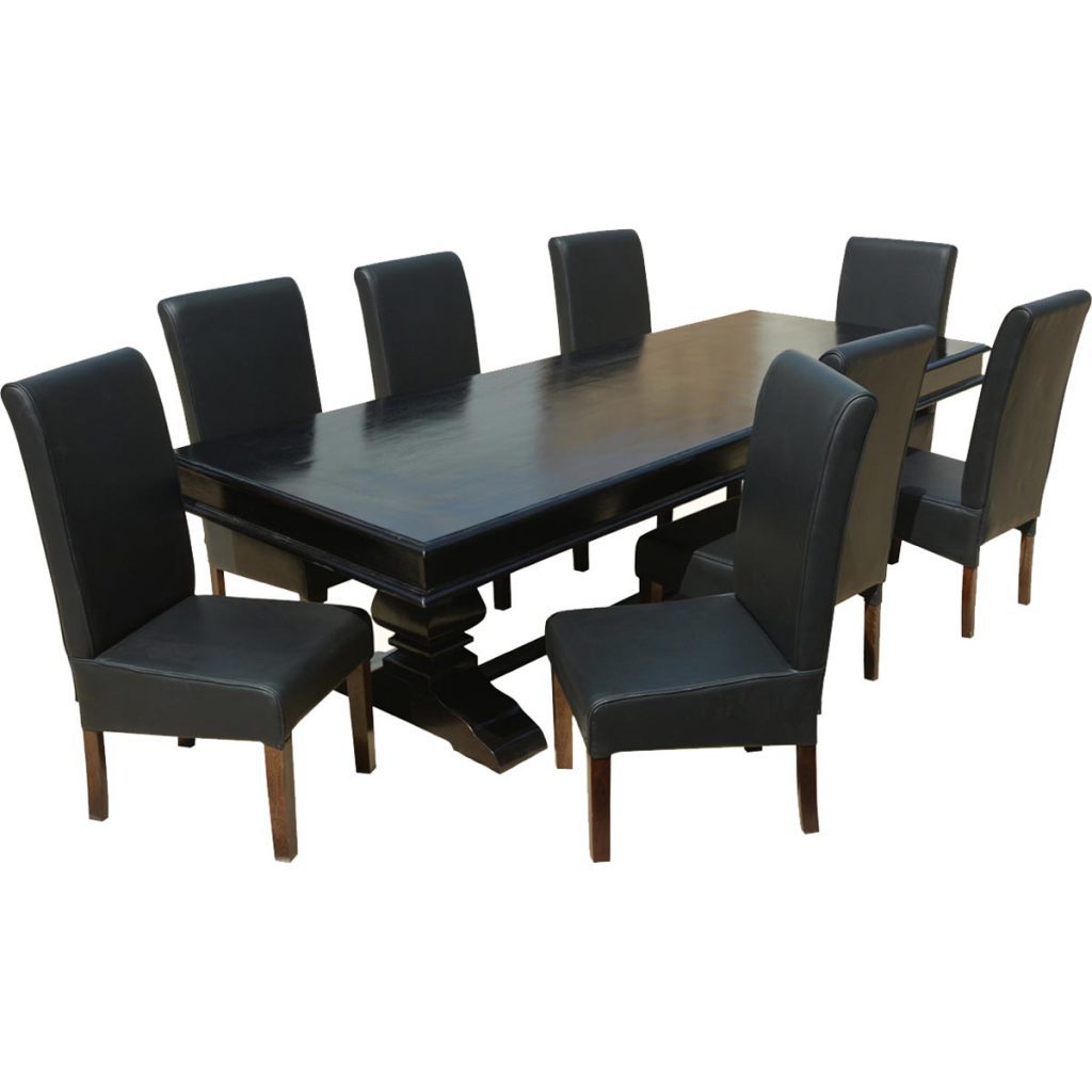 Trestle Dining Table & 8 Chairs