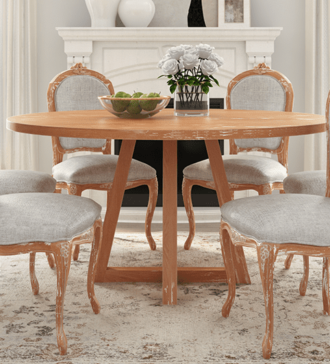 round dining table