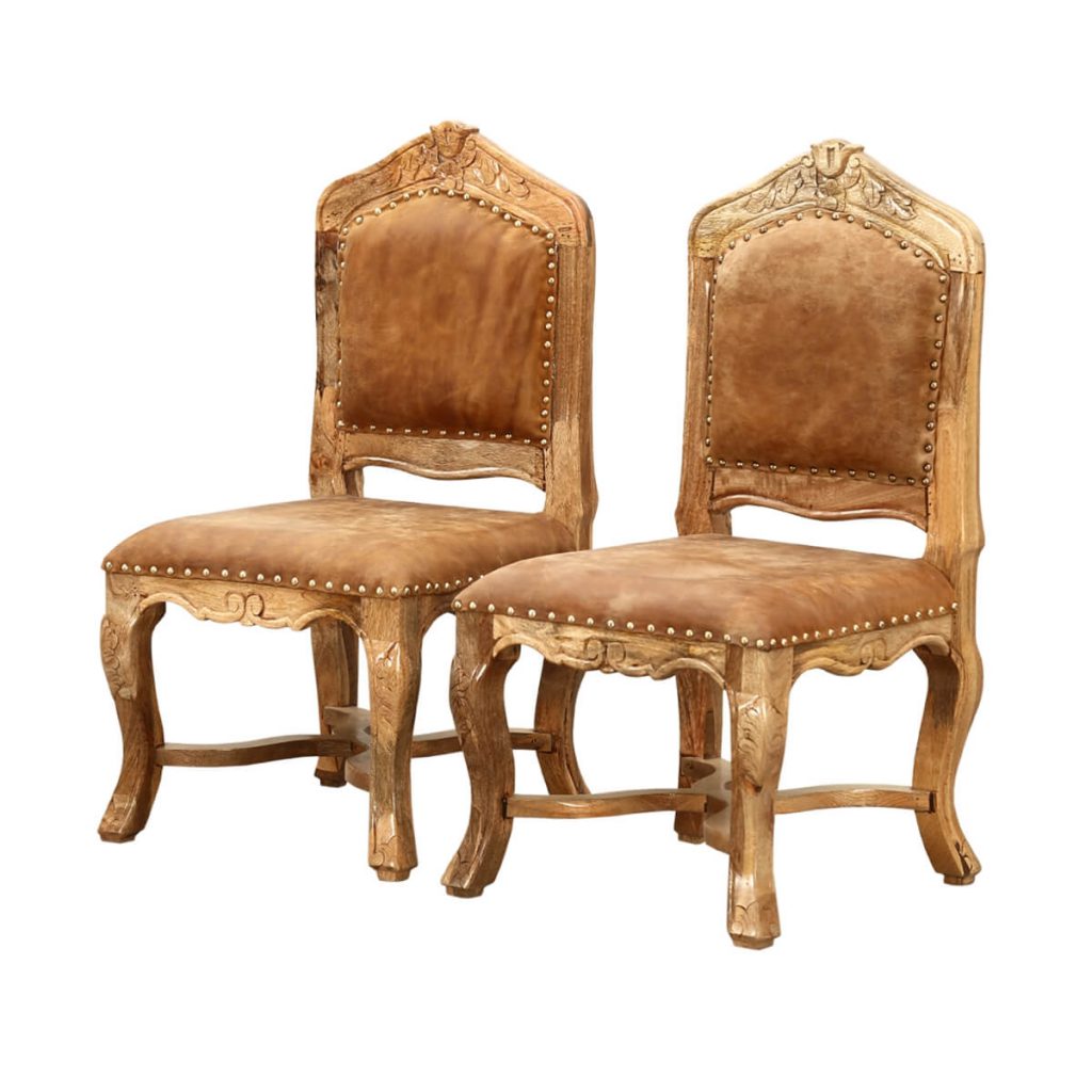set of 2 dining chairs
