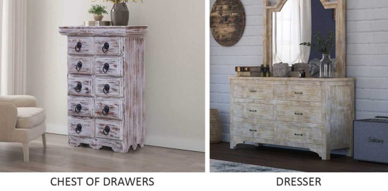 Chest of drawer vs Dresser
