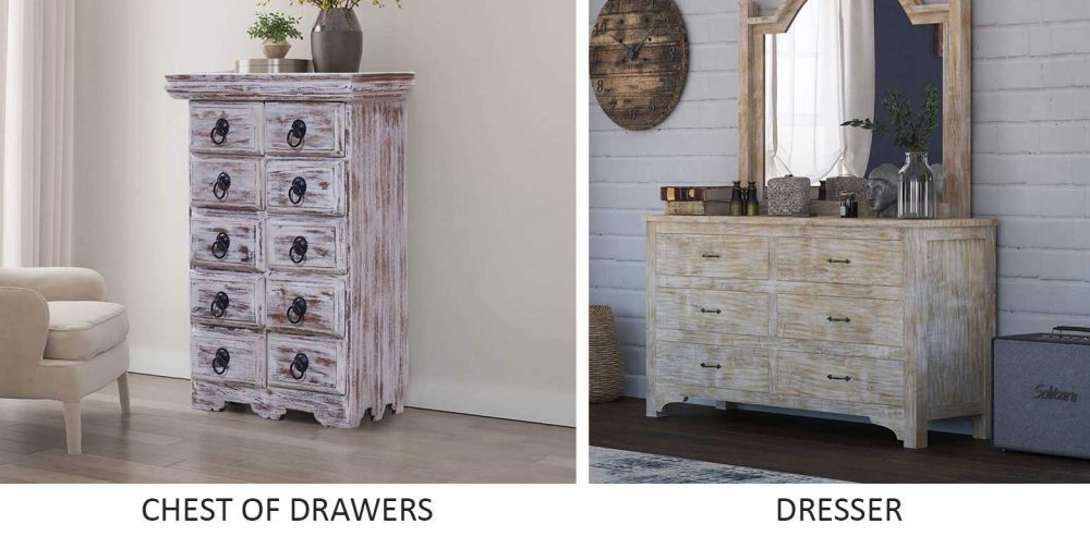 Chest of drawer vs Dresser