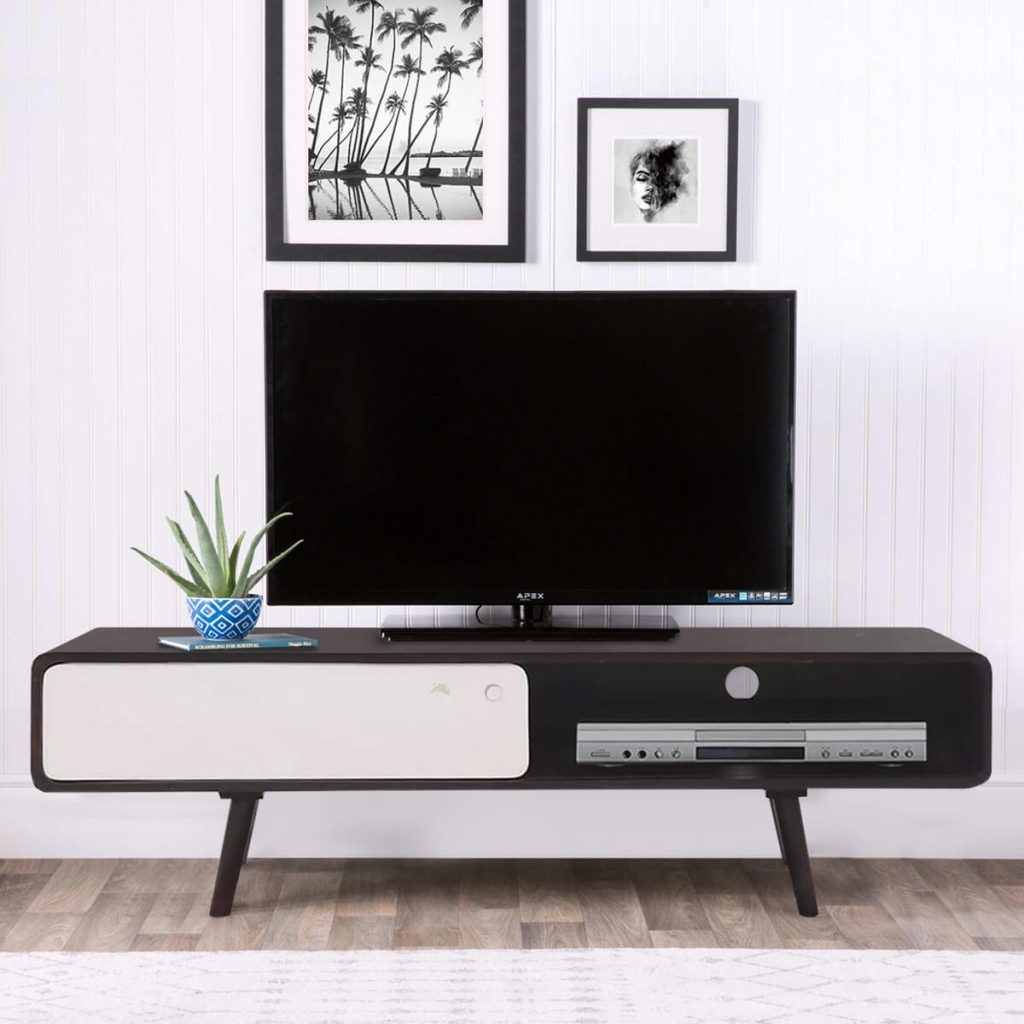 Narrow tv stand