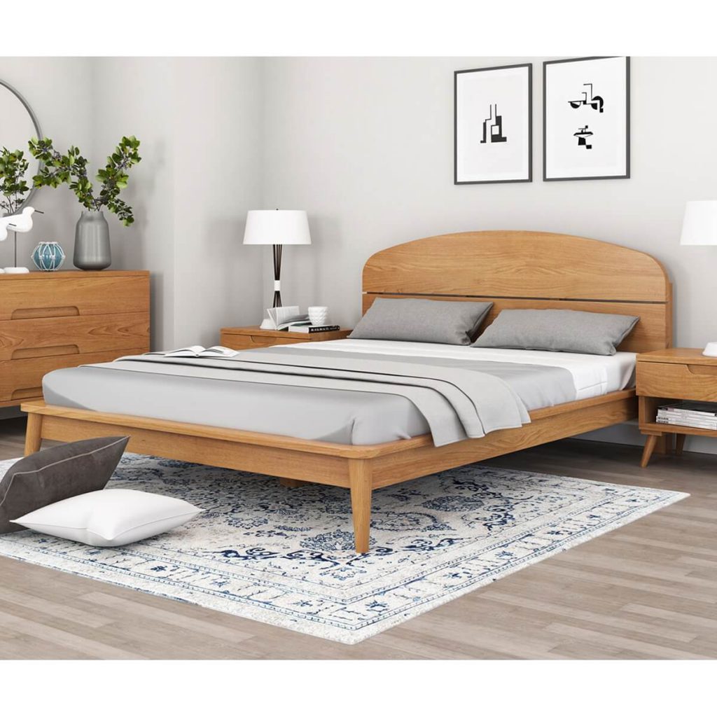 Modern Style Teak Wood Bed frame
