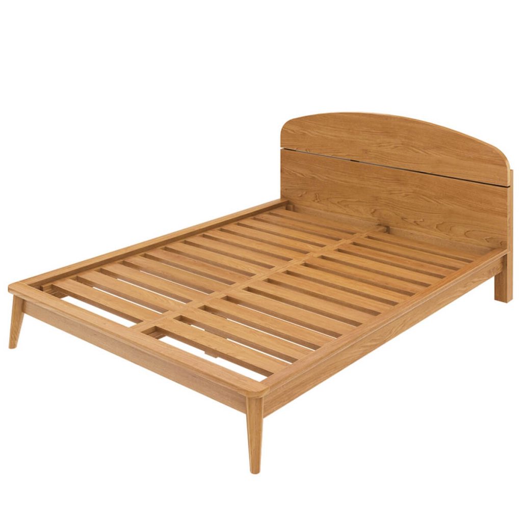Avondale Scandinavian Style Teak Wood Platform Bed
