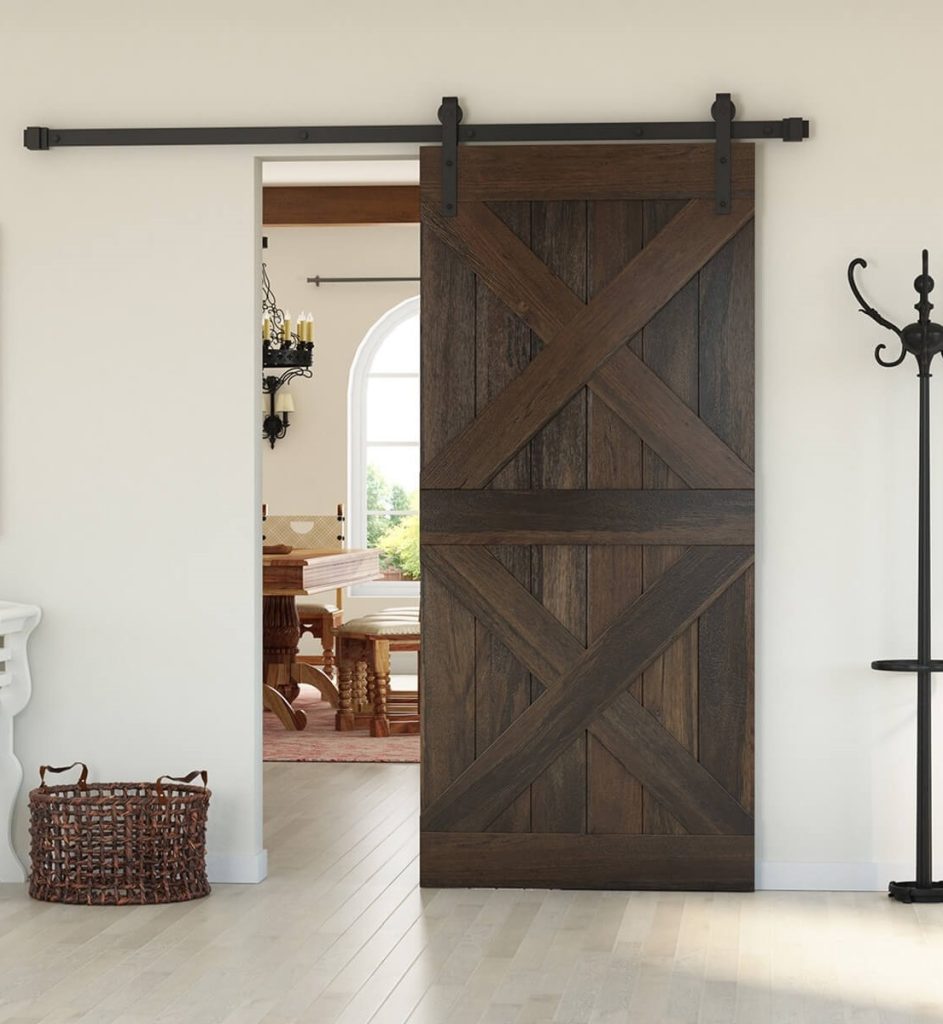 Saltillo Modern Farmhouse Solid Wood Interior Sliding Barn Door