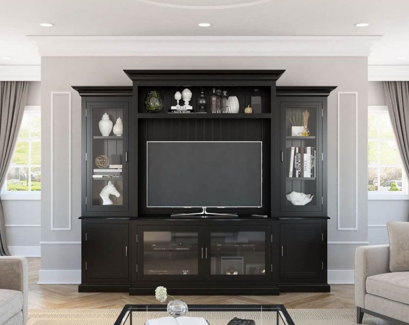 Baltimore Solid Wood Entertainment Center For TVs Up To 55"