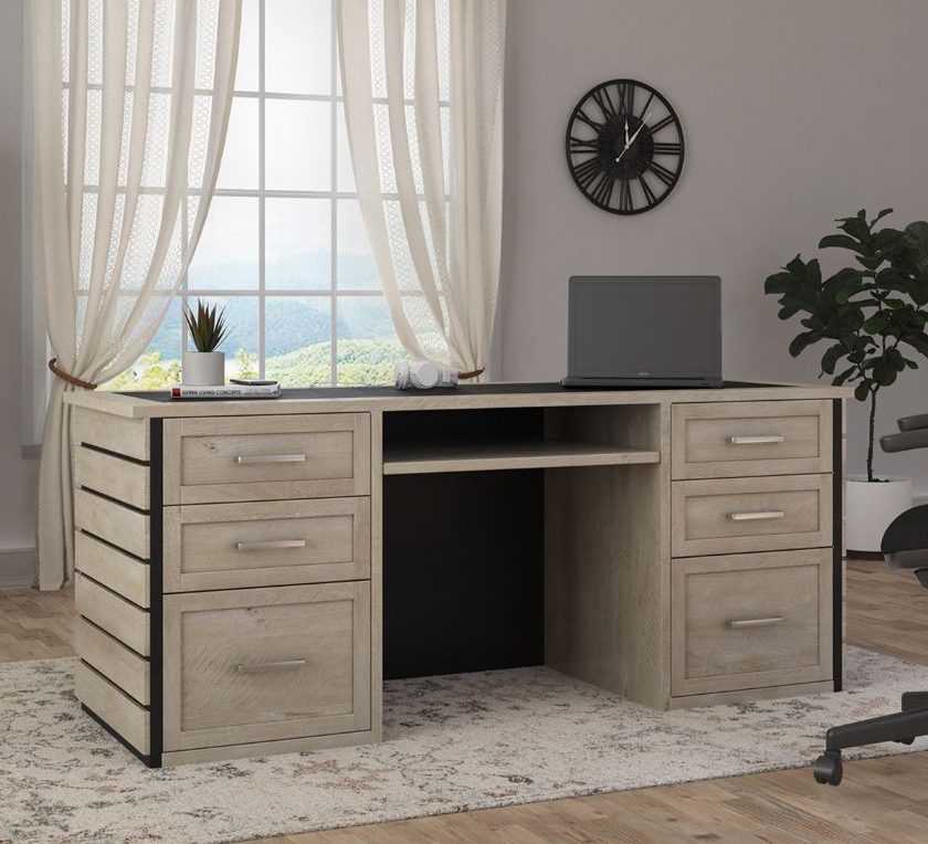 solid wood home office desk