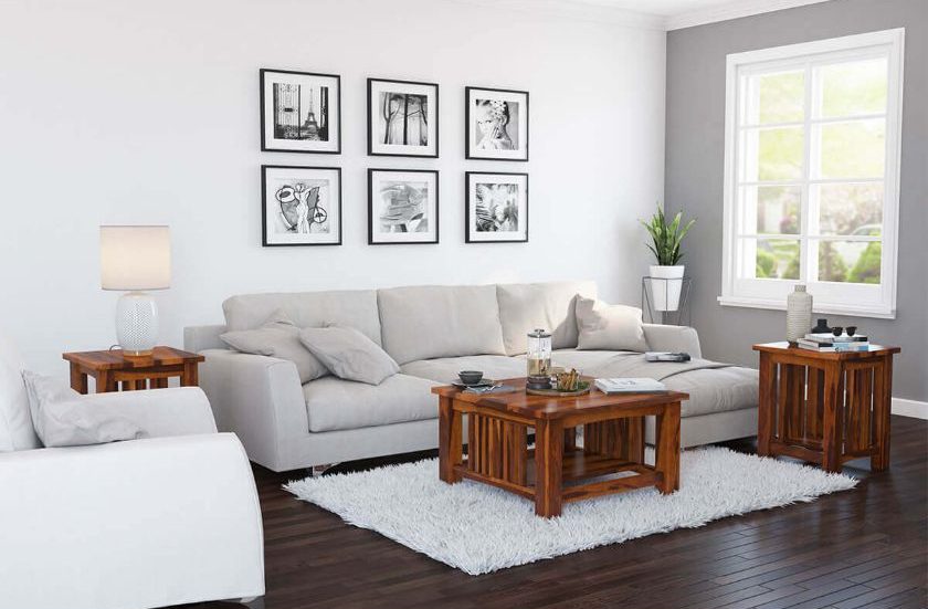 Jeddito 3 Piece Square Coffee Table Set Mission Style