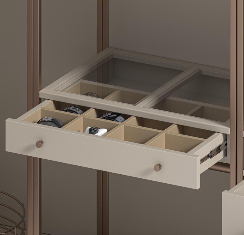 Yucaipa Modular Solid Wood Walk In Closet with Drawers