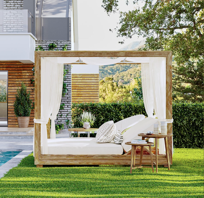 A Comfy Mankato Double Chaise Lounge Daybed