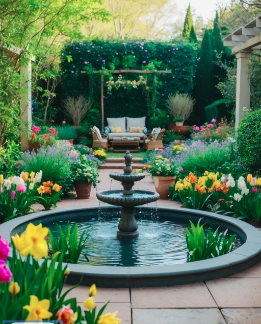 DIY Fountain as a Center of Attraction in Any Garden Space.