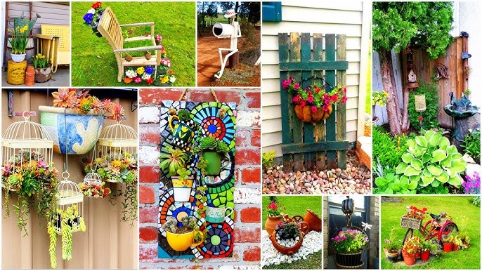 Artistic Recycled Small DIYs for Every Backyard.