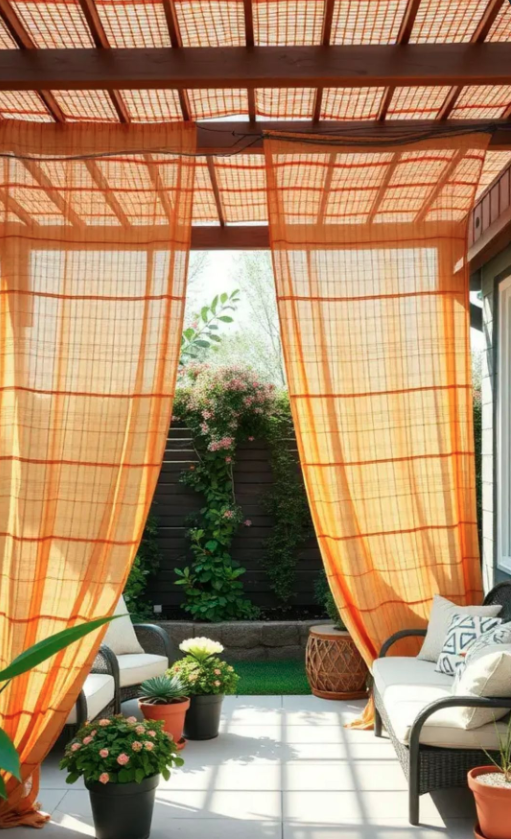 Curtains for the Quick Outdoor Privacy.