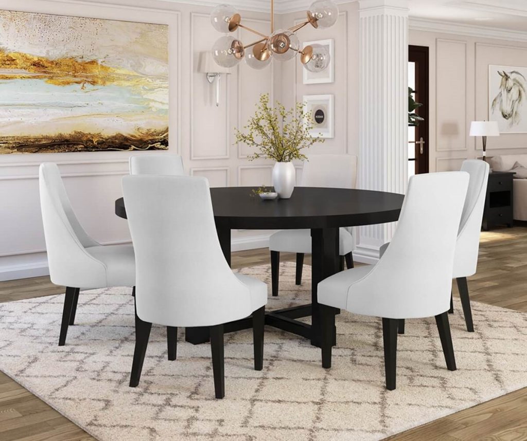 evanston-rustic-solid-wood-round-dining-table-chair