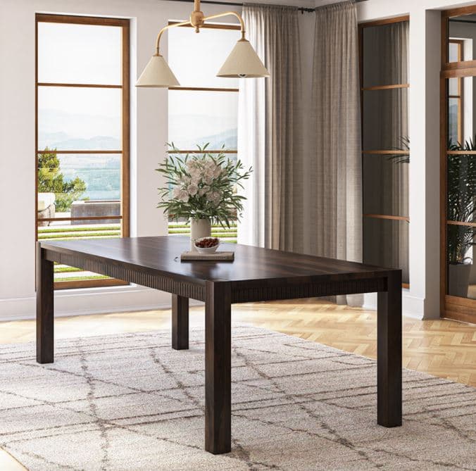 Hawkins Modern Parsons Rectangular Dining Table