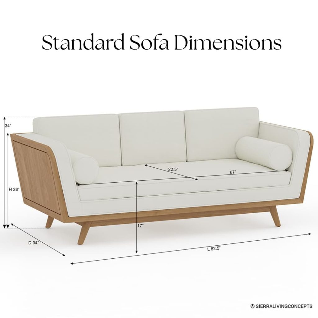 Learn about sofa dimensions
