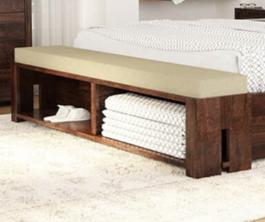 Finnikin Rustic Solid Wood Platform Bookcase Bed