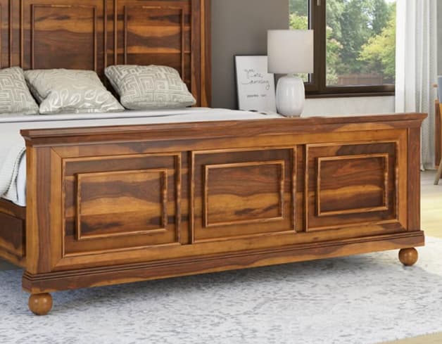 Pecos Mission Solid Wood Platform Bed Frame