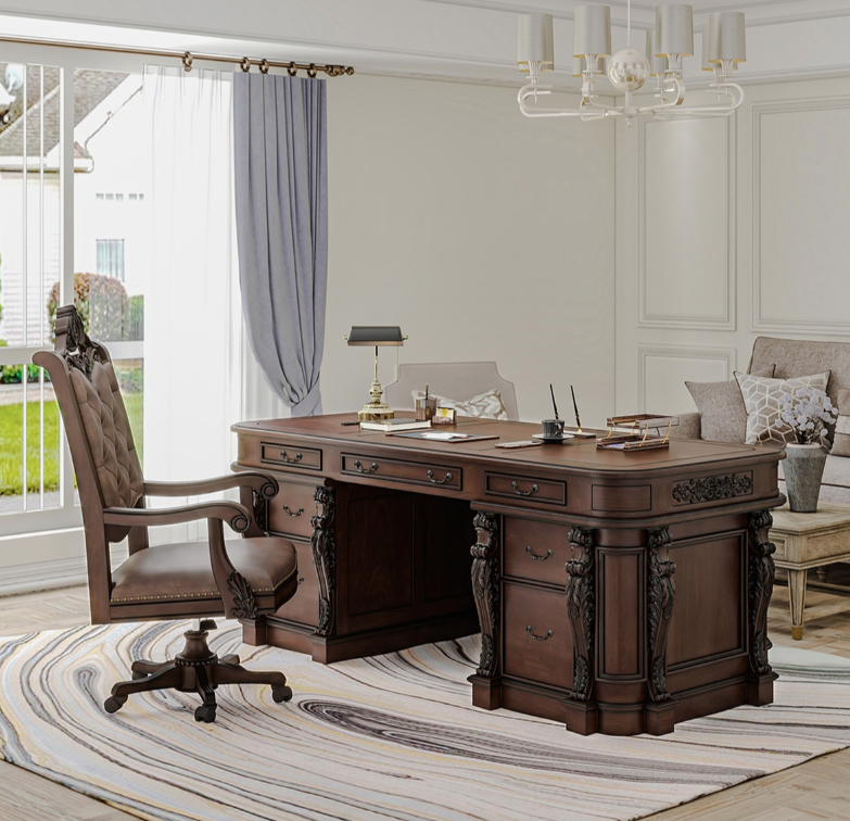 Washington Resolute Presidential Office Desk and Chair Set