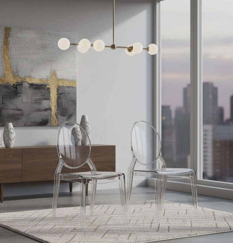 Transparent Material Dining Chairs