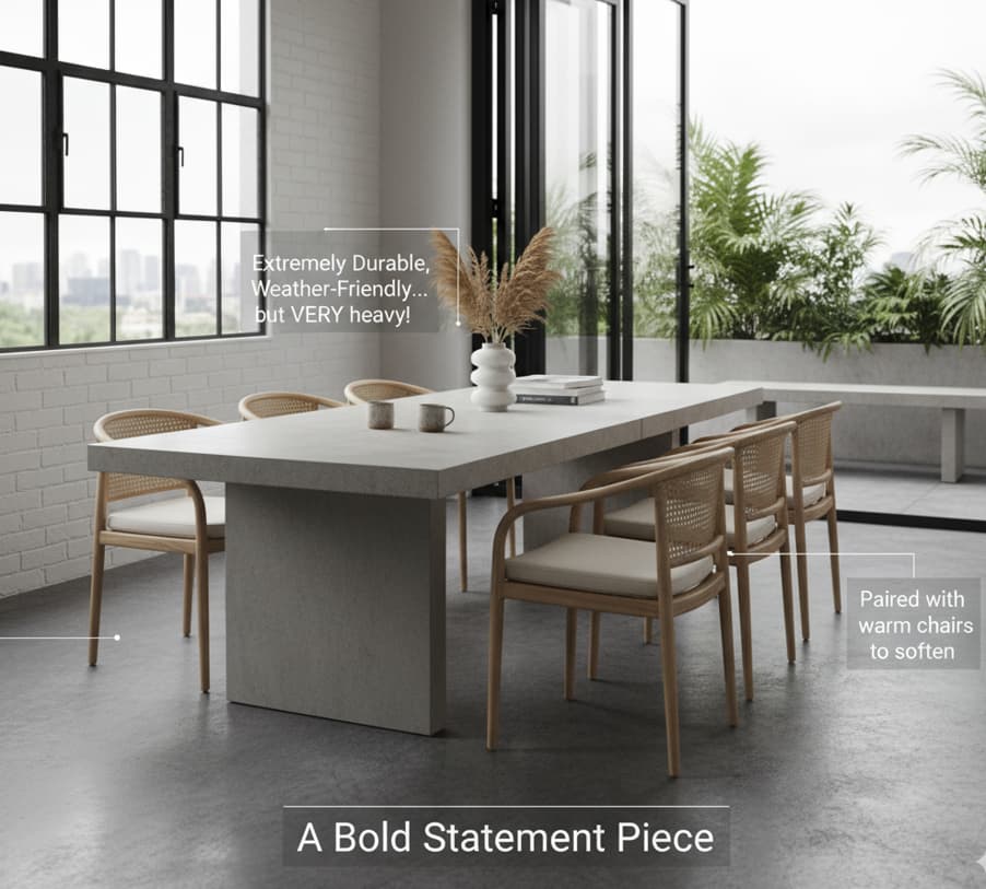 Dining Table in Concrete 