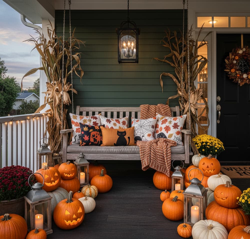 Porch Halloween Decoration Idea