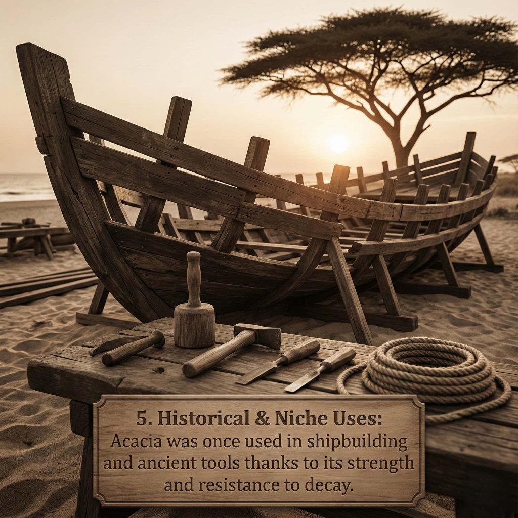 Interesting fact about the acacia wood use