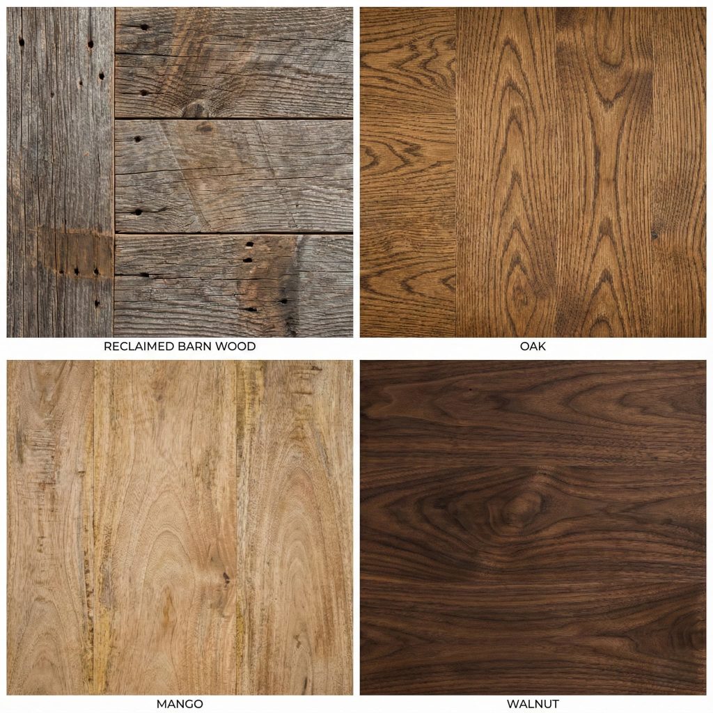 Different Wood Choices Offer Rustic Look