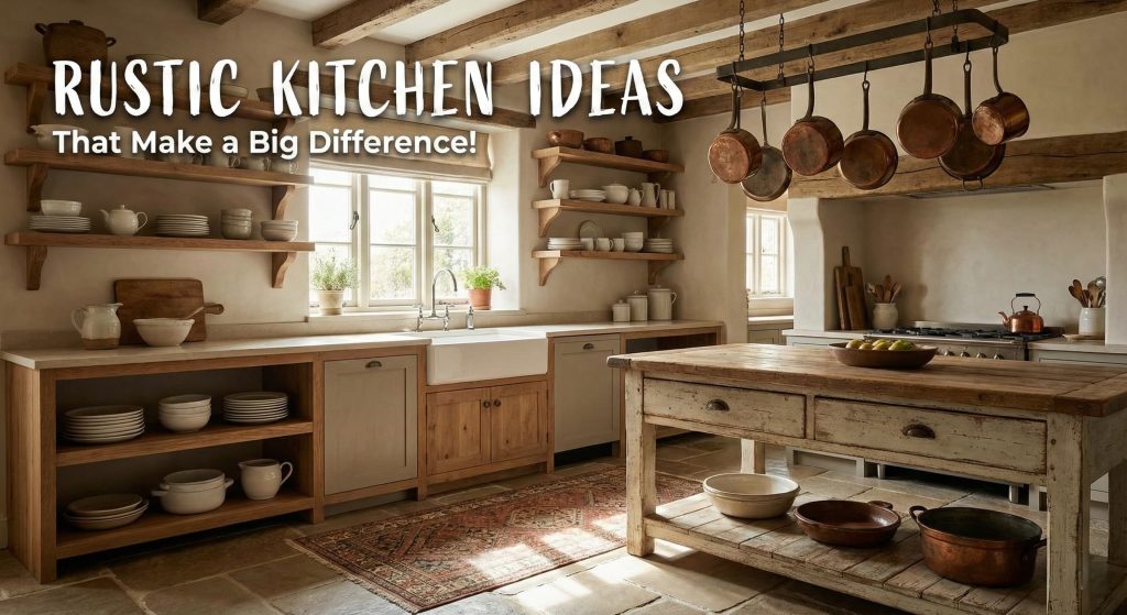 Expert ideas that work right for rustic kitchen