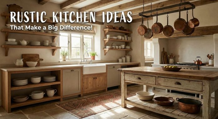 Expert ideas that work right for rustic kitchen