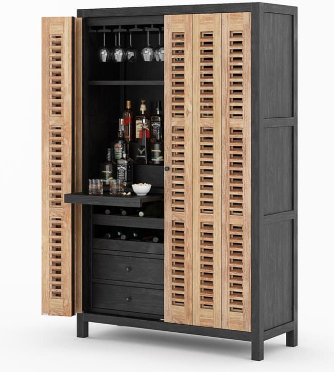 Perfectly designed two pull-out serving trays