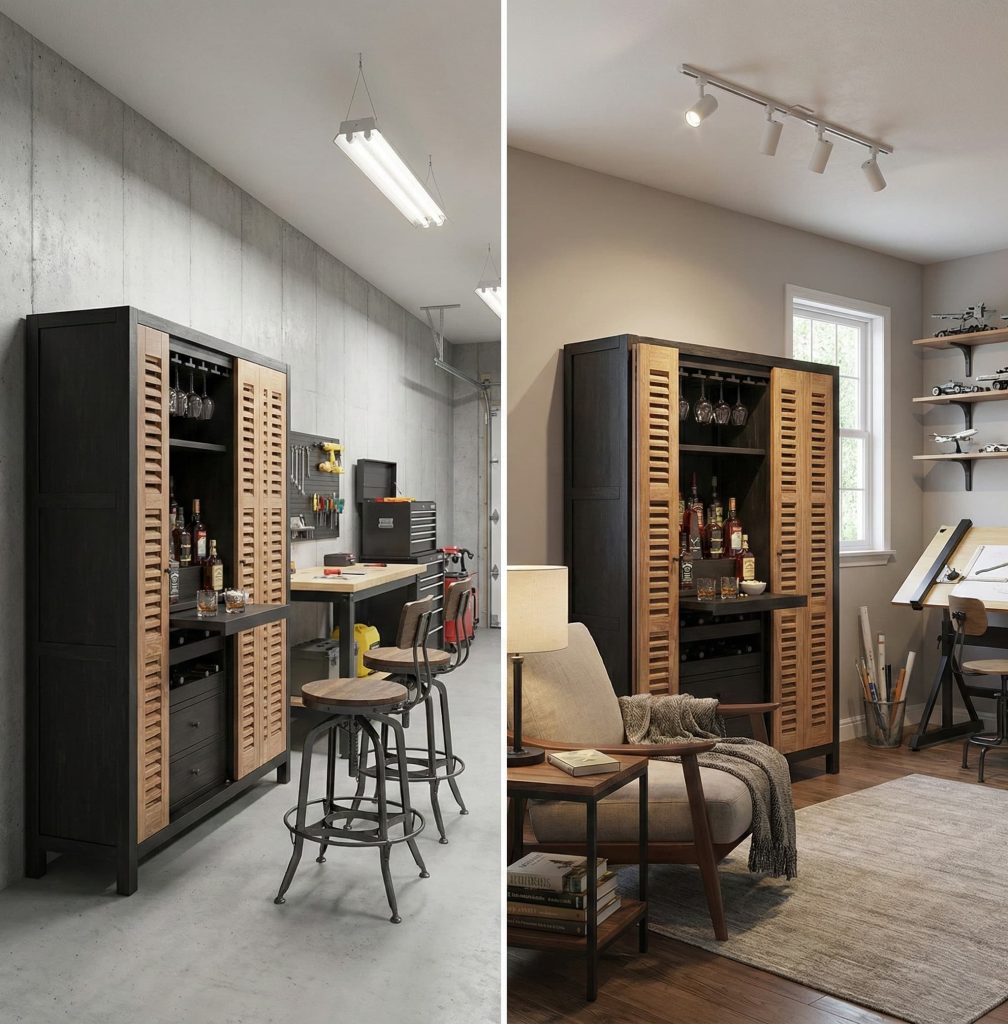 Placement in garages and hobby rooms