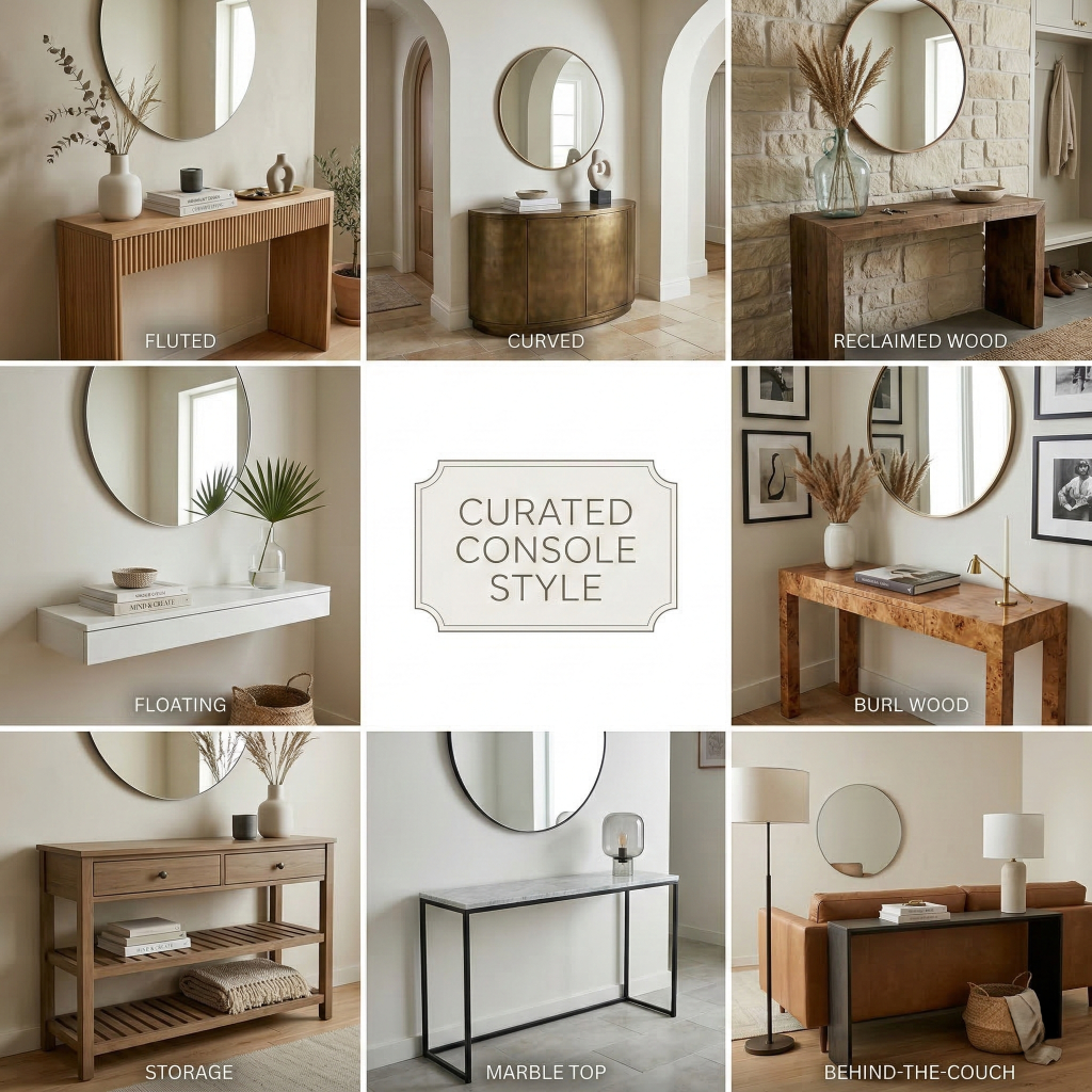 8 trending console table designs of 2026