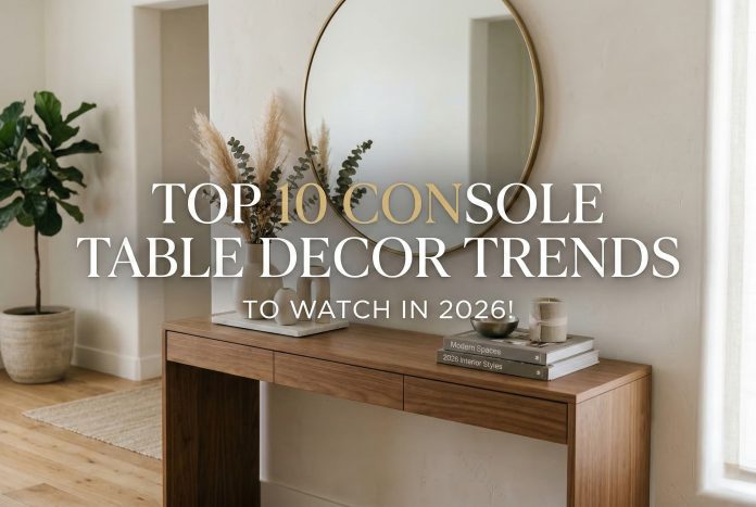Ideas to decorate a console table in 2026