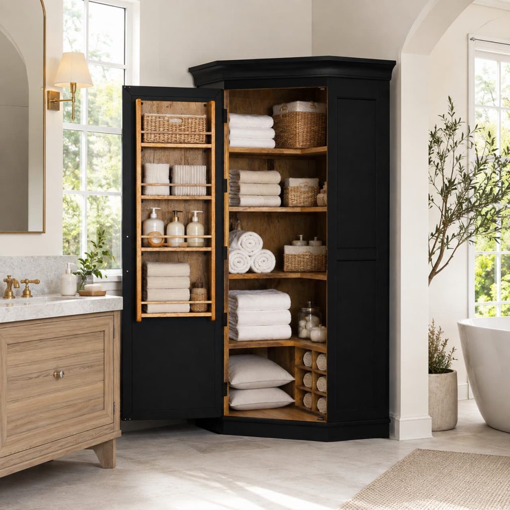 Linen Closet Setup of the Same Pantry Closet Using