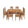 Picture of Peoria Solid Wood 9 Piece Square Dining Table Set For 8