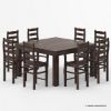 Picture of Kansas City Rustic Farmhouse Counter Height Square Dining Set