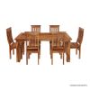 Picture of Idaho Modern Rustic Solid Wood Dining Table & Chair Set