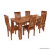 Picture of Idaho Modern Rustic Solid Wood Dining Table & Chair Set