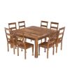 Picture of Appalachian Wood Rustic Square Dining Table Set