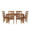 Picture of Appalachian Wood Rustic Square Dining Table Set