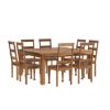 Picture of Appalachian Wood Rustic Square Dining Table Set