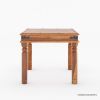 Picture of Appalachian Rustic Contemporary Square Dining Table with 4 Chairs 