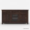 Picture of Frisco Modern Rustic Solid Wood Long Sideboard with Drawers