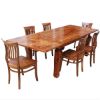Picture of Latchford Rustic Solid Wood Cabriole Legs Dining Table with Extension